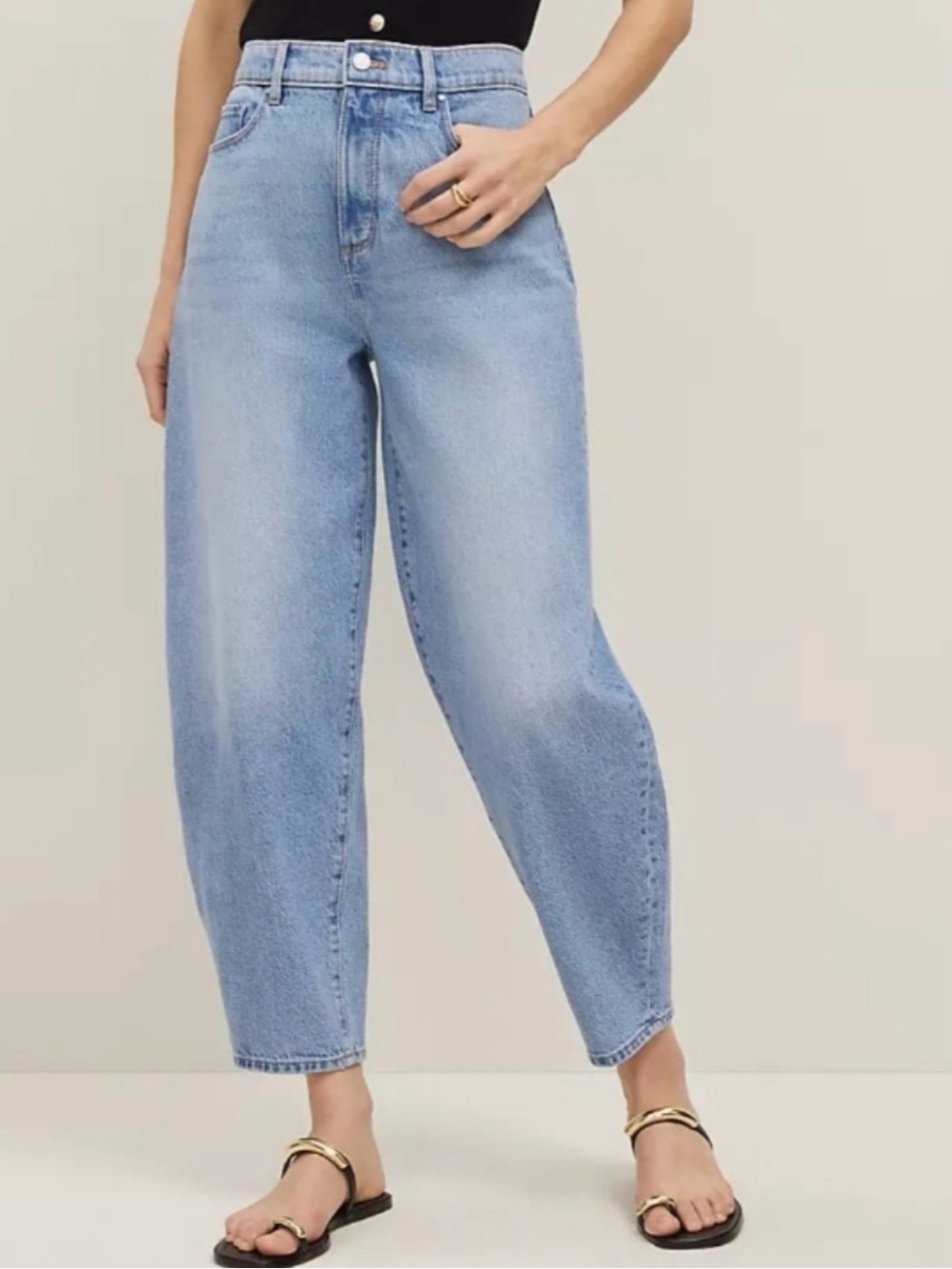 The Petite Barrel Jean - Ann Taylor